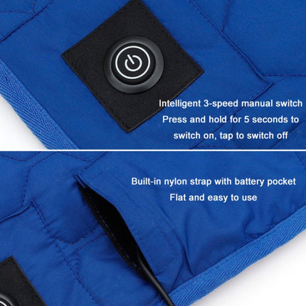 Winter USB Rechargeable Smart Seven Zone Heating Anti-cold Sleeping Bag Pad(Black Gray)-garmade.com