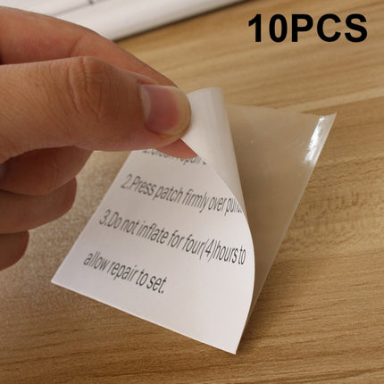 10 PCS 7x7cm TPU Transparent Repair Patch Tent Swim Ring Waterproof Patch Adhesive-garmade.com