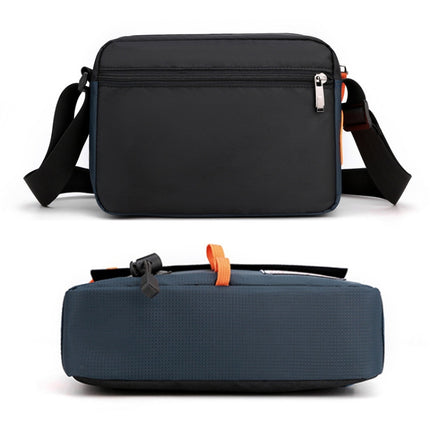 HAOSHUAI 204 Sports Leisure Men Outdoor Waterproof Nylon Shoulder Bag(Dark Blue)-garmade.com