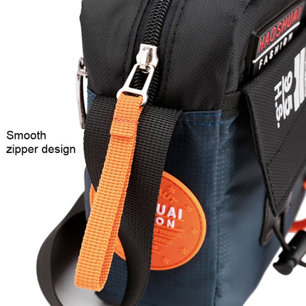 HAOSHUAI 204 Sports Leisure Men Outdoor Waterproof Nylon Shoulder Bag(Black)-garmade.com