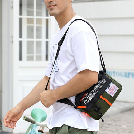HAOSHUAI 204 Sports Leisure Men Outdoor Waterproof Nylon Shoulder Bag(Dark Blue)-garmade.com