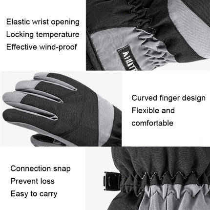 HLINTRANGE 061 Skiing Warm Gloves Sports Riding Waterproof Touch Screen Gloves, Size: L(Thicker)-garmade.com