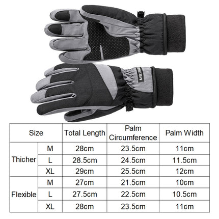 HLINTRANGE 061 Skiing Warm Gloves Sports Riding Waterproof Touch Screen Gloves, Size: L(Thicker)-garmade.com
