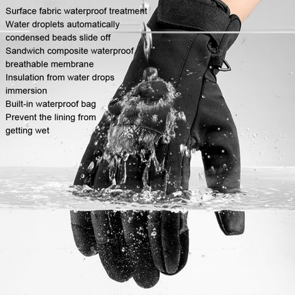 A030 Winter Skiing Glove Riding Sports Touch Screen Keep Warm Gloves, Size: M(Black)-garmade.com