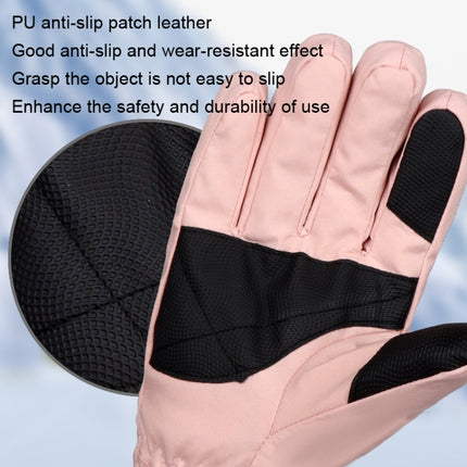 A064 Waterproof Cycling Touch Screen Cotton Gloves, Size: One Size(Women Black+White)-garmade.com