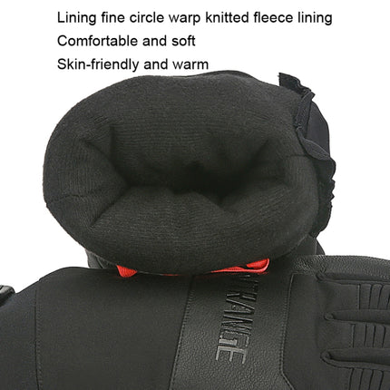 HUNTRANGE A055 Waterproof Riding Sports Touch Screen Keep Warm Gloves, Size: L(Black)-garmade.com