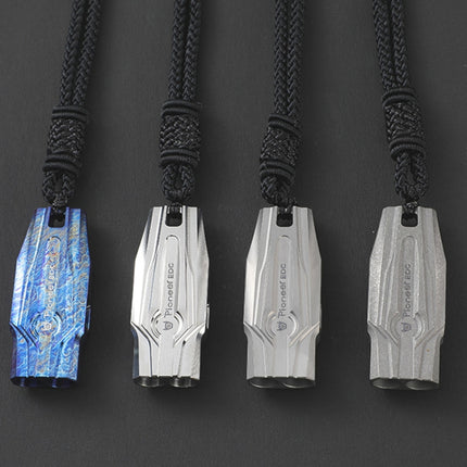 KS014 Dual Tube Outdoor Survival Referee Training High Frequency Whistle, Color: Colorful-garmade.com
