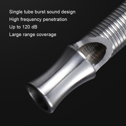 KS011 Stainless Steel Single Tube Outdoor Survivor Training High Frequency Whistle-garmade.com