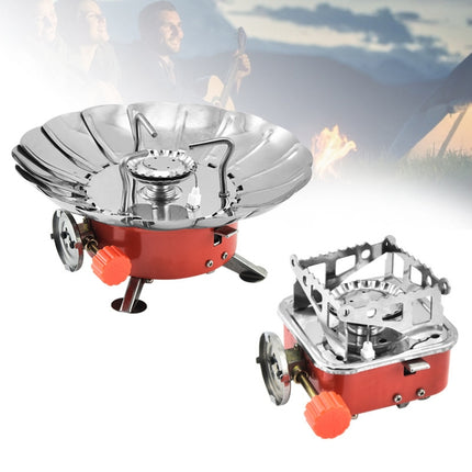 Outdoor Camping Mountaineering Portable Mini Gas Stove, Style: Square (Buckle Model)-garmade.com