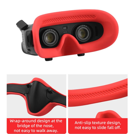 For DJI Avata Goggles 2 Eye Pad Silicone Protective Cover(Red)-garmade.com