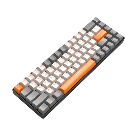 ZIYOU LANG K68 68 Keys Bluetooth Wireless Dual Model Mechanical Keyboard, Style: Red Shaft Version (Shimmering)-garmade.com