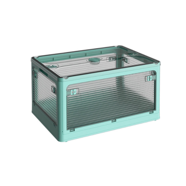 Folding Outdoor Camping BBQ Snacks Slider Storage Box, Size: Small(Blue)-garmade.com
