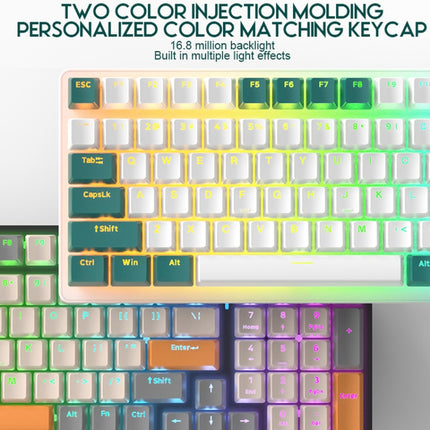 ZIYOU LANG K3 100 Keys Game Glowing Wired Mechanical Keyboard, Cable Length: 1.5m, Style: Micro Light Version Green Axis-garmade.com