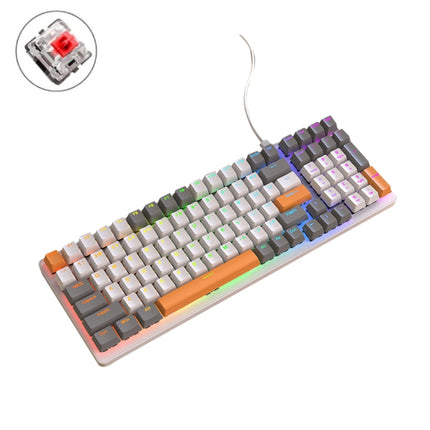 ZIYOU LANG K3 100 Keys Game Glowing Wired Mechanical Keyboard, Cable Length: 1.5m, Style: Bee Version Red Axis-garmade.com