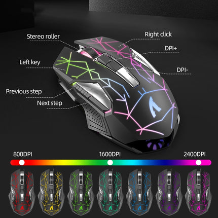 Attack Shark T3RGB RGB Luminous Wireless Keyboard And Mouse Set(Black)-garmade.com