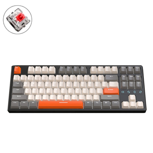 ZIYOU LANG K87 87-Keys Hot-Swappable Wired Mechanical Keyboard, Cable Length: 1.5m, Style: Red Shaft (Micr-light White Light)-garmade.com