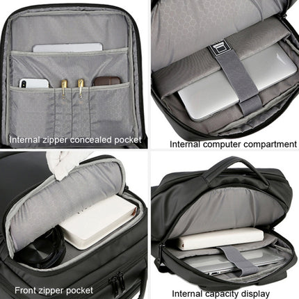 OUMANTU 2026 Men Business Computer Backpack Large Capacity Outdoor Bag(Black)-garmade.com