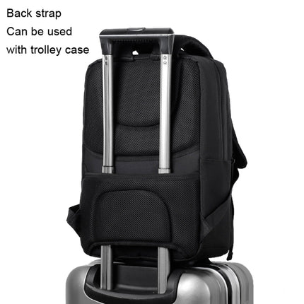 OUMANTU 2101-1 Large Capacity Backpack Waterproof Computer Bag, Color: Ant Cloth Black-garmade.com