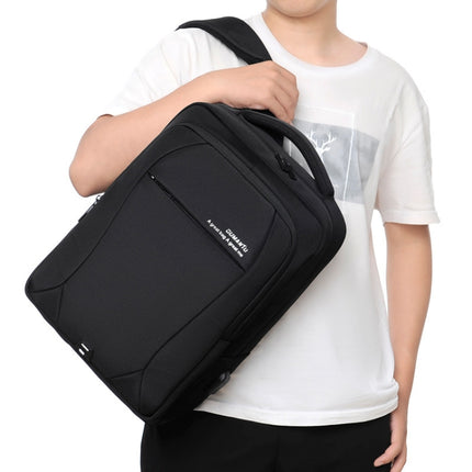 OUMANTU 2101-1 Large Capacity Backpack Waterproof Computer Bag, Color: Ant Cloth Gray-garmade.com