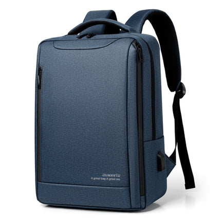 OUMANTU 2106-1 Business Backpack Men Casual Computer Bag(Blue)-garmade.com
