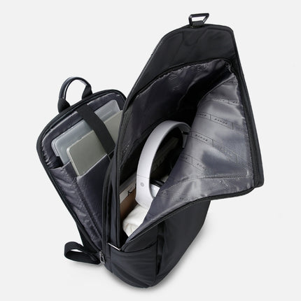 BANGE BG-2575 Anti theft Waterproof Laptop Backpack 15.6 Inch Daily Work Business Backpack(Grey)-garmade.com