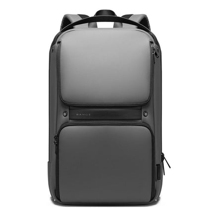 BANGE 7261 Men Waterproof Business Computer Backpack(Gray)-garmade.com