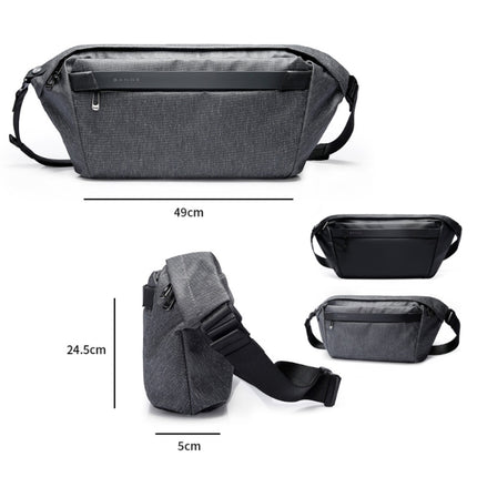 BANGE 8368 Large Capacity Lightweight Crossbody Bag(Black)-garmade.com