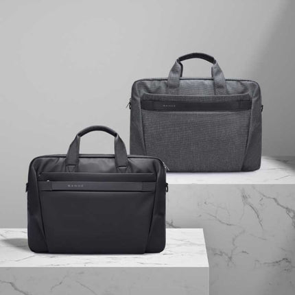 BANGE BG-2558 Large-capacity Waterproof and Wear-resistant Laptop Handbag, Size: L (Black)-garmade.com
