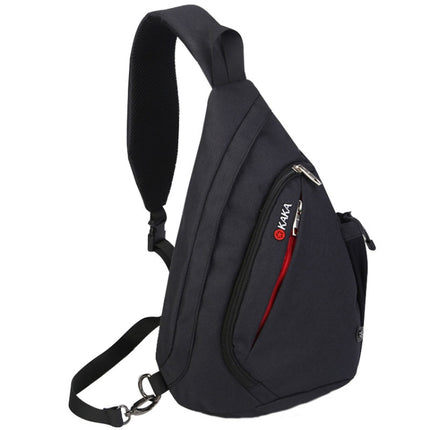 KAKA 99001 Large-capacity Breathable Chest Bag Men Single-shoulder Messenger Bag, Color: Black-garmade.com