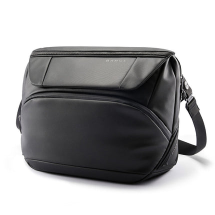 BANGE BG-7628 Men Messenger Bag Fashion Large Capacity Single Shoulder Bag Business Commuter Mail Bag(Black)-garmade.com