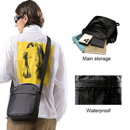 BANGE BG-2876 Men Crossbody Bag Shoulder Bag Casual Business Bags(Grey)-garmade.com