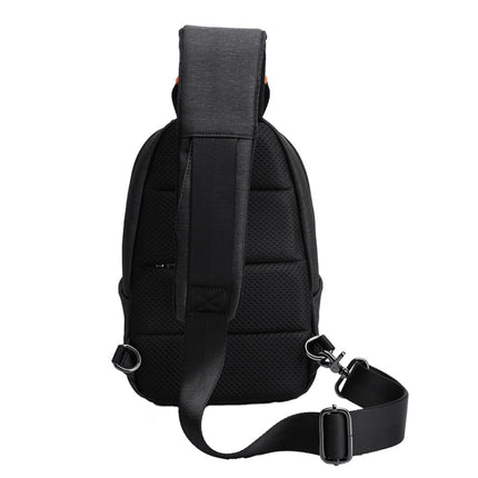 TANGCOOL TC-905 Men Chest Bag Waterproof Messengers Bag Casual USB Shoulder Bag(Black)-garmade.com