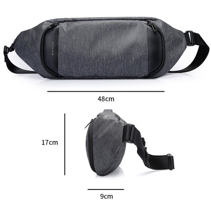 BANGE BG-2556 Men Chest Bag Thin Casual Messenger Bag(Gray)-garmade.com