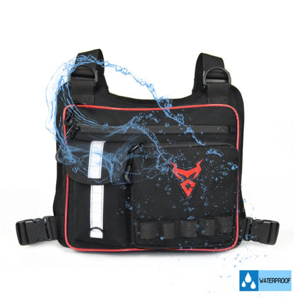 MOTOCENTRIC MC0120 Outdoor Motorcycle Riding Waterproof and Wear-resistant Chest Bag(Red)-garmade.com