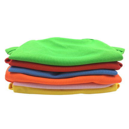 Candy Coloured Dog T-Shirt Short Sleeve Pet Clothing, Size: L(Yellow)-garmade.com