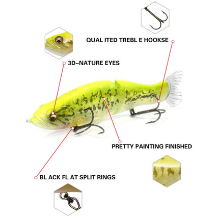 135mm Lure Bait Bionic Fishing Lures Slowly Sinking Pencil Knobby Fish Hard Bait Fishing Gear(B)-garmade.com