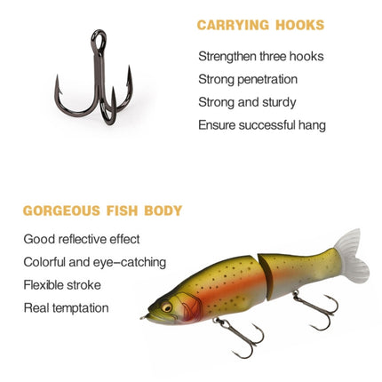 135mm Lure Bait Bionic Fishing Lures Slowly Sinking Pencil Knobby Fish Hard Bait Fishing Gear(F)-garmade.com