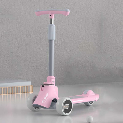 MIJIAQI 01 3 In 1 Multifunctional Foldable Children Scooter with Music and Lights, Spec: Pink-garmade.com
