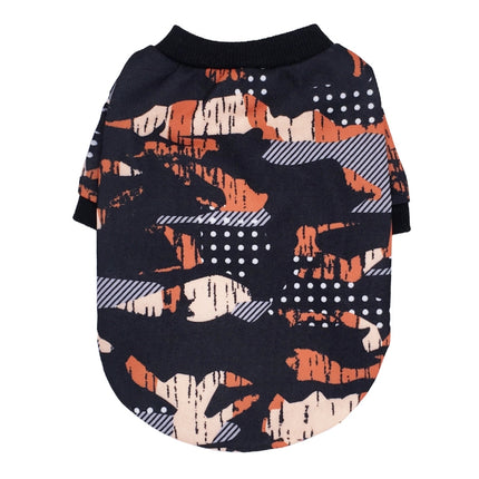 Dog Clothes Camouflage Series Fleece Sweater Small Pet Clothing, Size: XS(Camouflage Black)-garmade.com