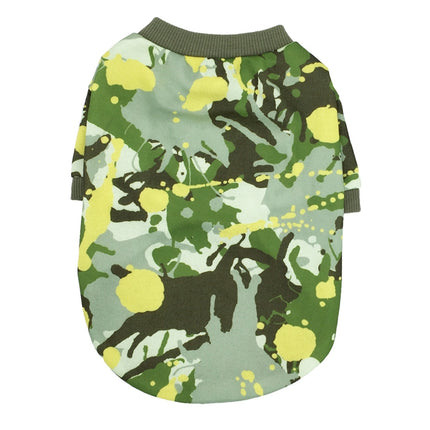 Dog Clothes Camouflage Series Fleece Sweater Small Pet Clothing, Size: XS(Camouflage Yellow)-garmade.com
