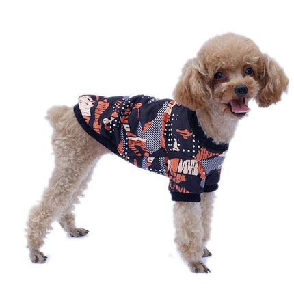Dog Clothes Camouflage Series Fleece Sweater Small Pet Clothing, Size: XL(Camouflage Yellow)-garmade.com