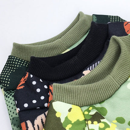 Dog Clothes Camouflage Series Fleece Sweater Small Pet Clothing, Size: M(Camouflage Black)-garmade.com