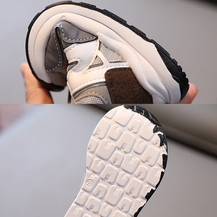 628 Children Sports Mesh Shoes Baby Soft Sole Running Shoes, Size: 34(Gray)-garmade.com
