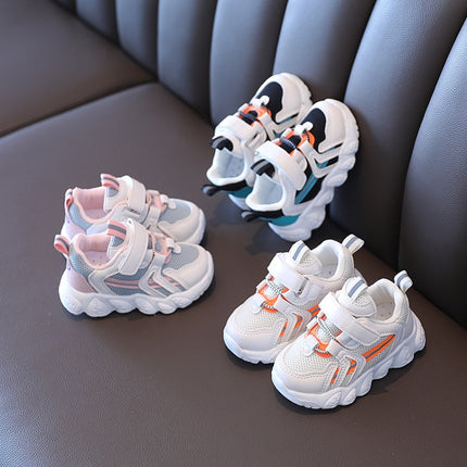 Children Sports Shoes Babies Breathable Net Shoes, Size: 30(Pink)-garmade.com