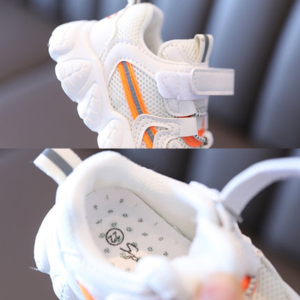 Children Sports Shoes Babies Breathable Net Shoes, Size: 30(Black)-garmade.com