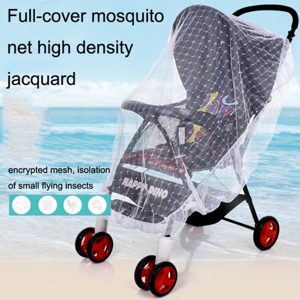 Full Cover Folding Mosquito Net Plus Encrypted Stroller Mosquito Net(White)-garmade.com