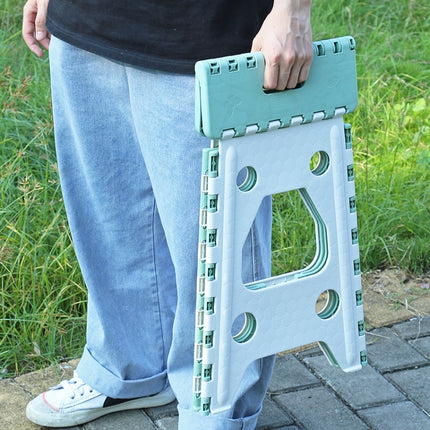 Convenient Folding Home Outdoor Thickened Portable Stool, Color: Green Medium-garmade.com