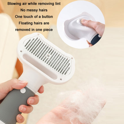 3 in 1 600W Pet Electric High Wind Hair Removal Blowing Combs, Specification: US Plug 110V(Pink)-garmade.com