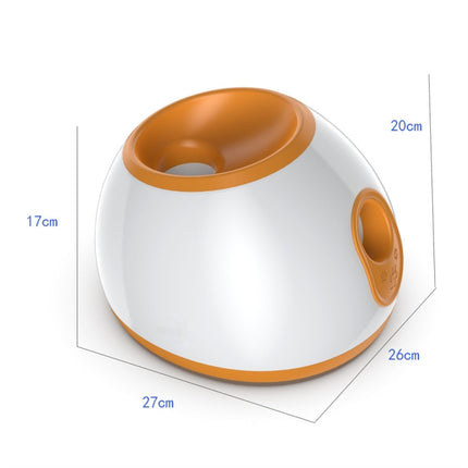 CWFQQ-1 Tennis Ball Launcher Dogs Interactive Toys, Adapter: US Plug(Orange White)-garmade.com
