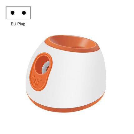 CWFQQ-1 Tennis Ball Launcher Dogs Interactive Toys, Adapter: EU Plug(Orange White)-garmade.com